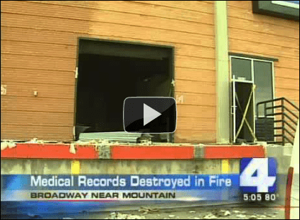 Video: Millions of Medical Records lost in fire